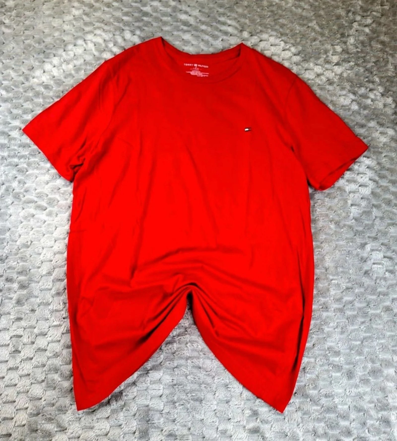 Tommy Hilfiger Rood T-Shirt Korte Mouw Casual Minimalist Essentials M – photo 2